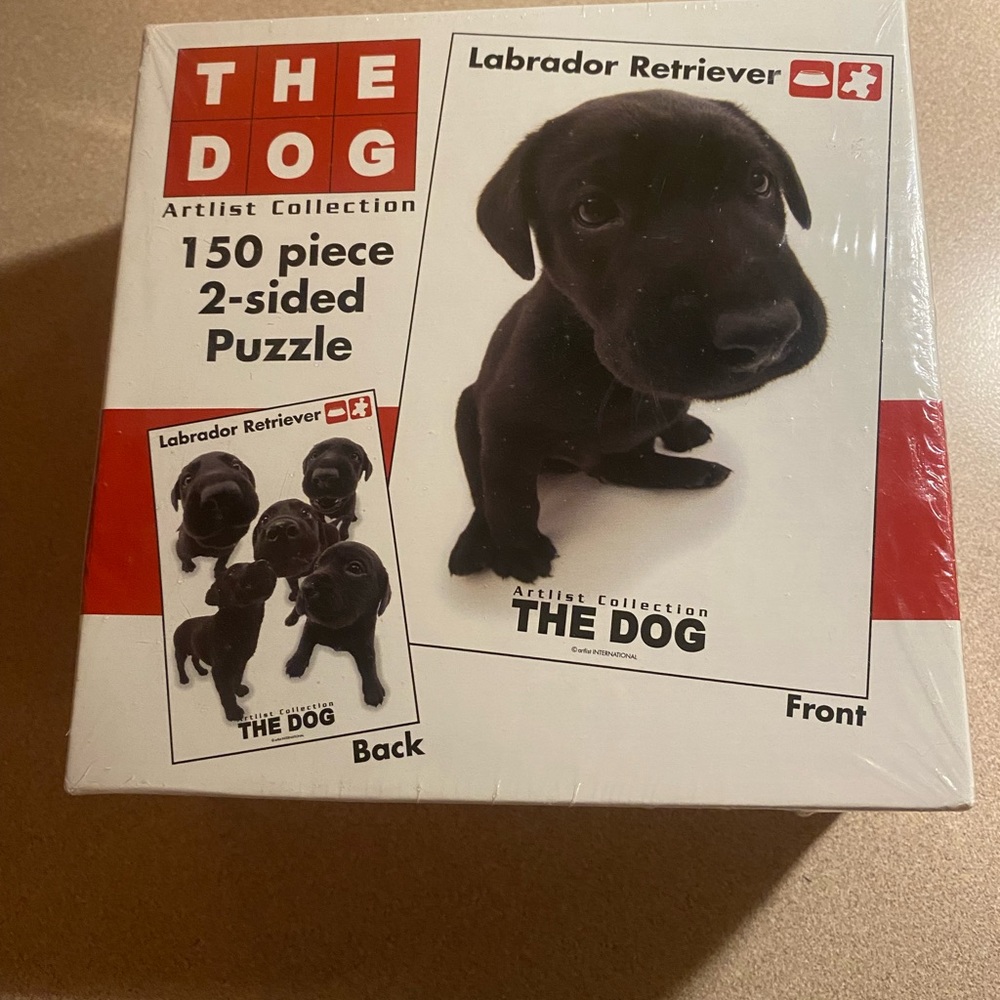 The Dog Artlist Collection Double Sided Puzzle Black Lab